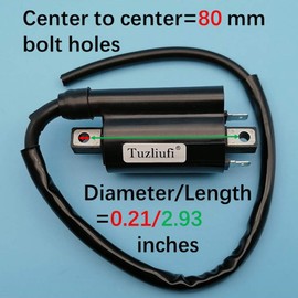 Tuzliufi Bobina de encendido para TRX400EX XR400R CR125R CR250R CR500R 30500-KZ4-003 30500-HN1-000 30500-HN1-003 30700-KCZ-000 ATV 1989-1996 1997 1998 1999 2000 2001 2002 2003 2004 2005 2006 2007 Z387