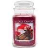 Village Candle Red Hot Cinnamon Large Glass Apothecary Jar Scented