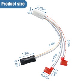 Wosijm 618548 Thermistor Assembly Replacement Compatible with Norcold RV Refrigerator Parts,Fit for Norcold Fridge N611, N621, N811, N821, N841 Control Parts(2 Pack)
