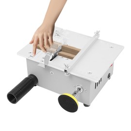 Mini Table Saw, 240W Multi-Functional Table Saw with Dust Hose& Hole,5000RPM Rated Speed All-in-One Machine with Polishing Disk for Cutting PCB, Stick, Thin Wood, Acrylic