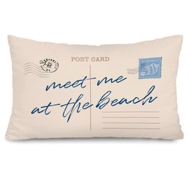 Coastal Pillow Cover 12x20, Beach House Decor，Coastal Room Decor,