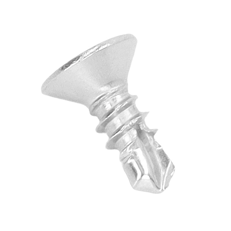 200Pcs Self Drilling Screw Countersunk Cross Stainless Steel 13mm Length