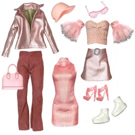 Eledoll Clothes Fashion Pack for 12 inch Fashion Doll Rosalyn Set