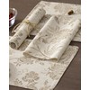 JINCHAN Floral Placemats Set of 4 Farmhouse Linen Placemats Cloth