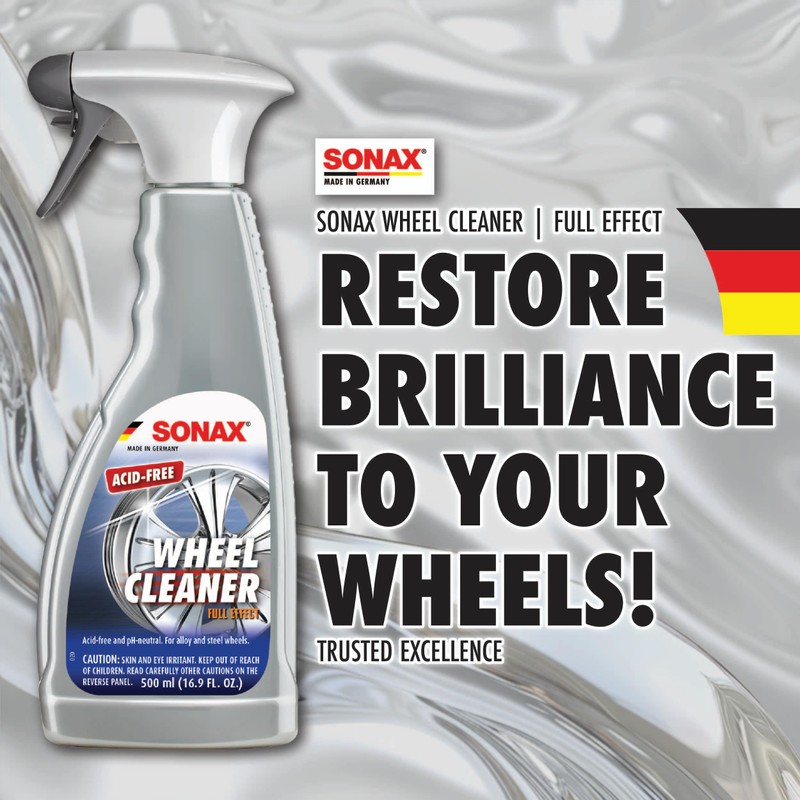 SONAX Wheel Cleaner Full Effect (230200) | Non-Acid Rim Cleaner