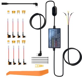 Dash Cam Hardwire Kit,Acc Hardwire Kit for Dash Camera Type C 3-Lead with 8 Circuit Fuses Hard Wire Kit,12V-30V to 5V USB C Hard Wire for Car Dashcam, GPS, Radar Detectors,with Low Voltage Protection