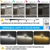 PRESDE 48inch 3 Colors Changeable Modern Black LED Bathroom Light