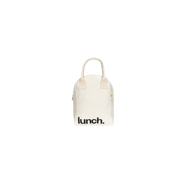 Fluf Zipper Lunch Bag Natural