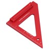 Woodworking Triangle Ruler Aluminium Alloy British System Measuring Tool for