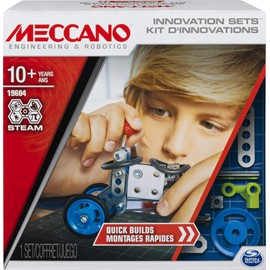 MECCANO 6047095 Set 1, Quick, S.T.E.A.M. Building Kit with Real Tools, for Ages 8 and Up, Multicolored