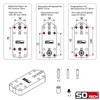 SOTECH Drilling template for door handle with rosette fitting (with