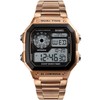 PASOY Men's Digital Multi-Function Watches 2 Time Alarm Stopwatch Countdown