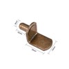 INCREWAY 6mm Bracket Style Cabinet Shelf Support Pegs -"L" Clips