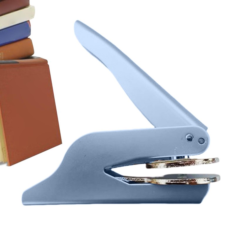 Book Press Embosser,Paper Embossing Stamp | Handheld Embossing Machine for