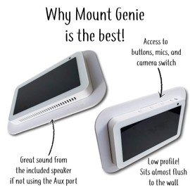 Mount Genie Simple Built-in Show 5 (Gen 1 and Gen 2) Wall Mount: The Perfect Smart Home Command Center | PoE Option Available | Designed in The USA