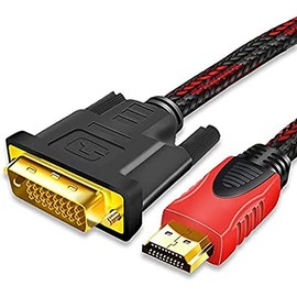 Cable DVI a HDMI, Calificación Alta Velocidad Bidireccional, 1080P, 1.4 m