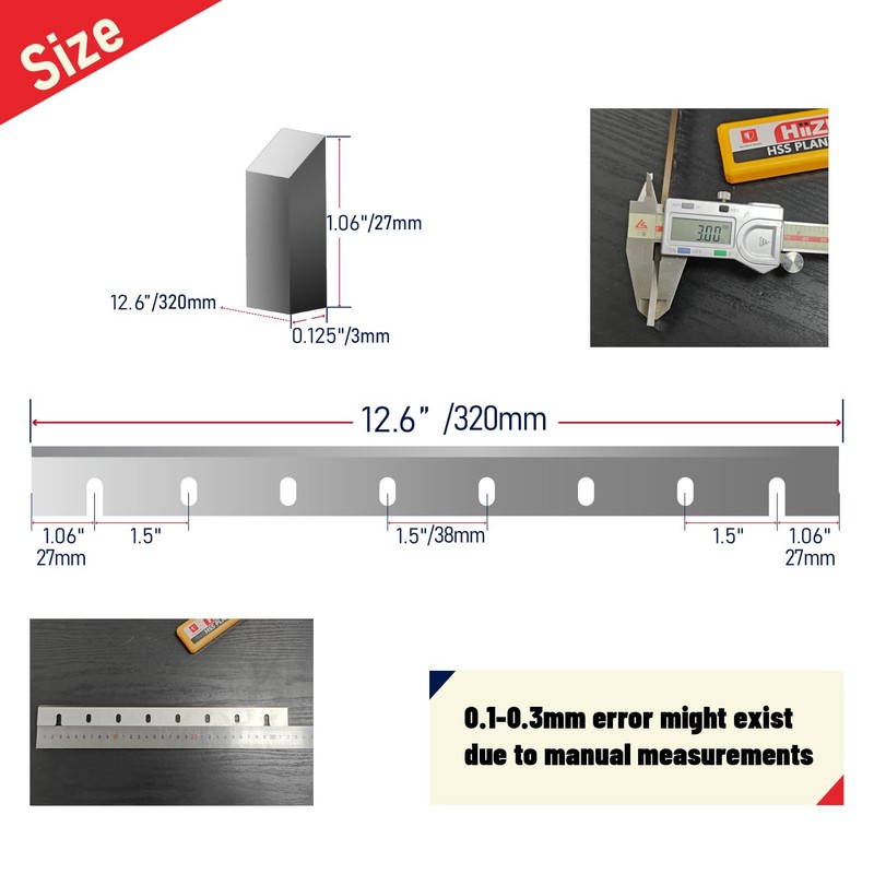 12-1/2-Inch Planer Blades Knives for DeWalt DW733 Planer DW7332 Replacement