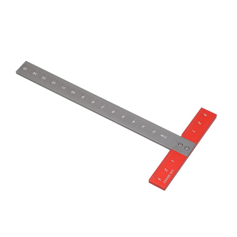 T Square Ruler Aluminum Alloy Accurate Scale Multifunctional Portable Woodworking
