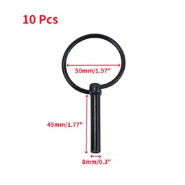 Oedema 10 Pcs 5/16 Inch Lynch Pin Assortment Kit Heavy Duty Lynch Pin with Ring Locking Pin Clips Hardware for Farm Tractors Trailers Trucks Lawn Mowers