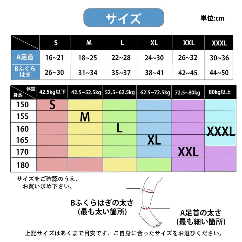 [MACITEET] 着圧ソックス ふくらはぎ サポーター 強圧 27-39hPa 段階着圧 履き心地 耐久速乾 弾性