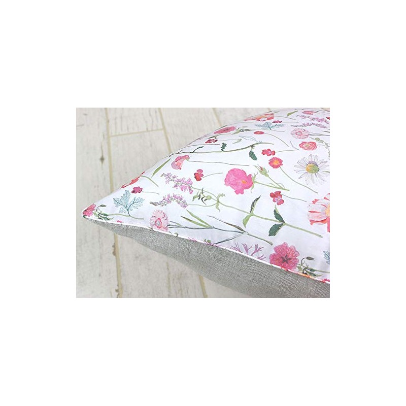 DDintex FLORET LONDON Cushion Cover Spring Garden Pink 17.7 x