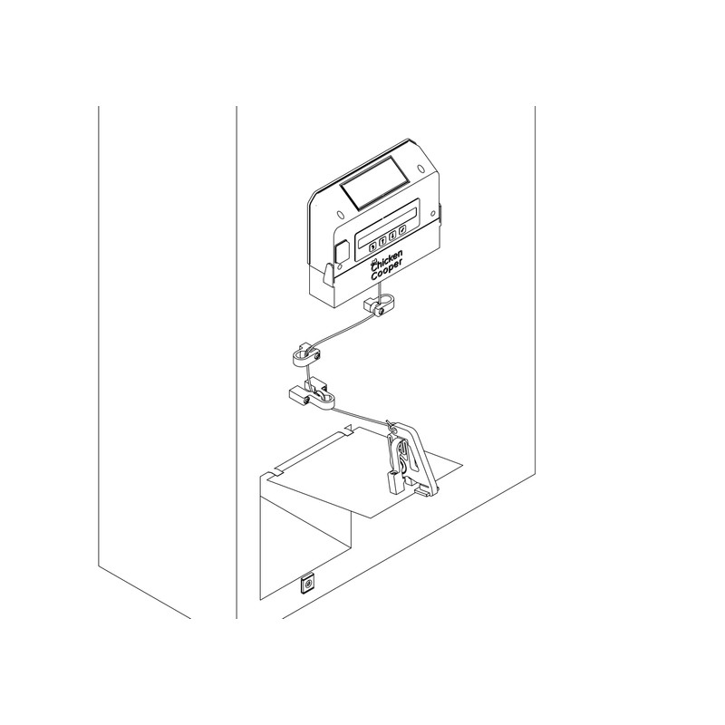 Chicken Cooper Magnetic lock for secure closing, secure chicken flaps
