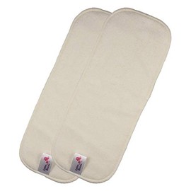 Littles & Bloomz, Reusable Cloth Nappy Inserts Booster, Bamboo, Pack of 2