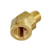 Brass 1/8 Inch NPT 45 Degree Elbow Pipe Fitting, 3PCS