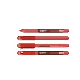 Newell Brands 4x Paper Mate InkJoy Capped Gel Ink Pens Assorted Colours 0.7mm Medium Point Nib Tip Adult Colouring Set (Red)