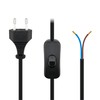 Goobay Euro Kabel mit Schalter 1,5 m Schwarz
