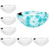 Silkfly 6 Pcs White Cotton Fanny Pack for Tie Dye