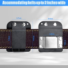 YBCCBY Drill Holder for Tool Belt, Drill Belt Holder, Quick Response Drill Belt Clip, Heavy Duty Drill Holster Tool Belts, Drill Clip for Tool Belts for Impact Driver, Nail Gun, Fits up to 2" Belt