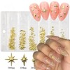 400 Pcs Star Nail Charms for Nails Art, KQueenest 3D
