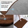 5 Piece Bathroom Rugs Set - Soft Non Slip Memory