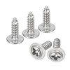 sourcing map ST3x10mm Phillips Pan Head Self-tapping Screw with Washer,
