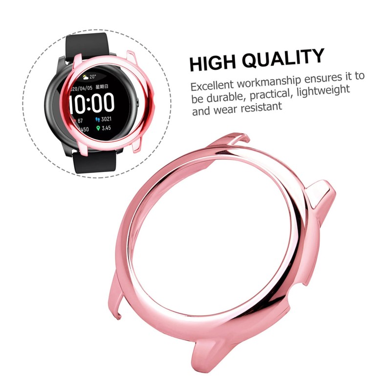 SHINEOFI 1Pc Frame Watch Case Compatible with Haylou Solar Durable