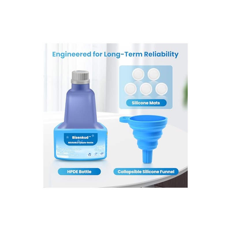 Bisenkud Refillable Bottle for Swiffer® Wet Jet™ Mop - 500ml