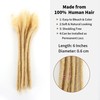 Human Hair Loc Extensions 0.6cm Width 30 Stands Handmade and
