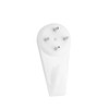 X Hard Wall Hooks Medium White Nylon 3 Pack Blister