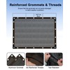 90% Black Shade Cloth,8x20FT Durable Mesh Tarp with Grommets, Garden