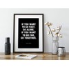 African Proverb "Go Fast Go Far" Unframed Print or Poster