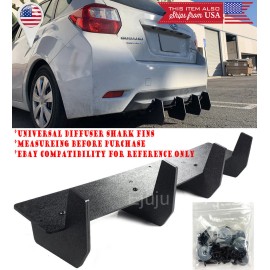 SdeelCase 32" Bumper Diffuser Valence Wind Blade Extension Splitter Shark Fin For Mercede