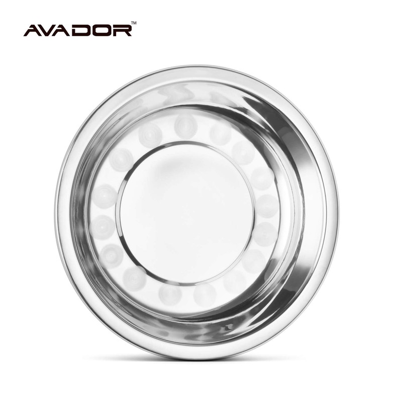Avador Set of 4 Stainless Steel Camping Plate Set Great