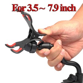 TECOTEC 9" Flexible Gooseneck Arm Car Phone Holder, Suction Cup Cell Phone Holder for Car Windshield & Dashboard with Stabilizer for All Cellphones & More