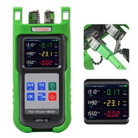Komshine KPN-35 Optical Fiber Cable APC PON Power Meter Tester Tool ONT OLT, PON Network Detection Online Fiber Cable Tester with SC APC Adapter