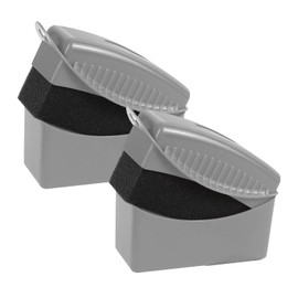 Hbxdeco 2PCS Tire Dressing Applicator, Car Tire Applicator Dressing Shine Sponge, Reusable Tire Dressing Applicator Pads with Lid, Wheel Applicator Foam for Car Detailing Cleaning (Gray)