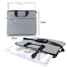 Rechargeable A3 Diamond Art Light Board with Padded Case,Light Pad with Stand,3 Colors Stepless Dimmable and 6 Levels of Brightness Light Box for tracing,Diamond Painting,Drawing,Sketching(White)