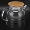 Transparent Glass Tea Pot 600ml Large Capacity Heat Resistant Water