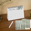 Cabbrix Small Desk Calendar 2025-2026, Standing Flip Calendar July 2025