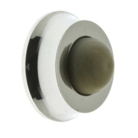 idh by St. Simons 13045-026 Professional Grade Quality Genuine Solid Brass Wall Door Bumper, Polished Chrome